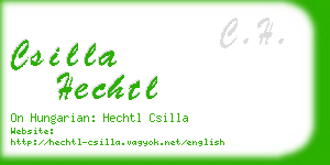 csilla hechtl business card